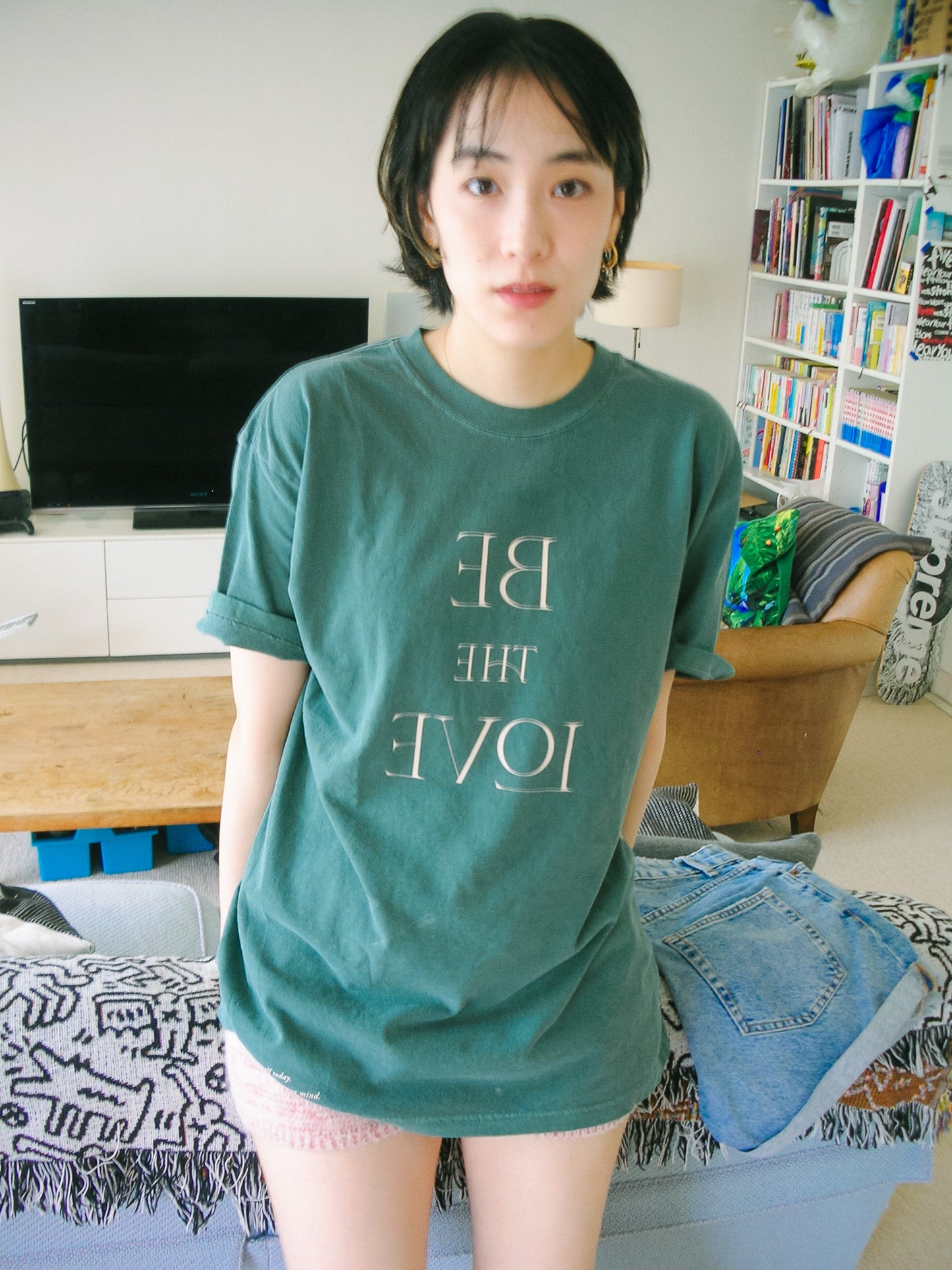 Be The Love T-shirt グリーン Lサイズ