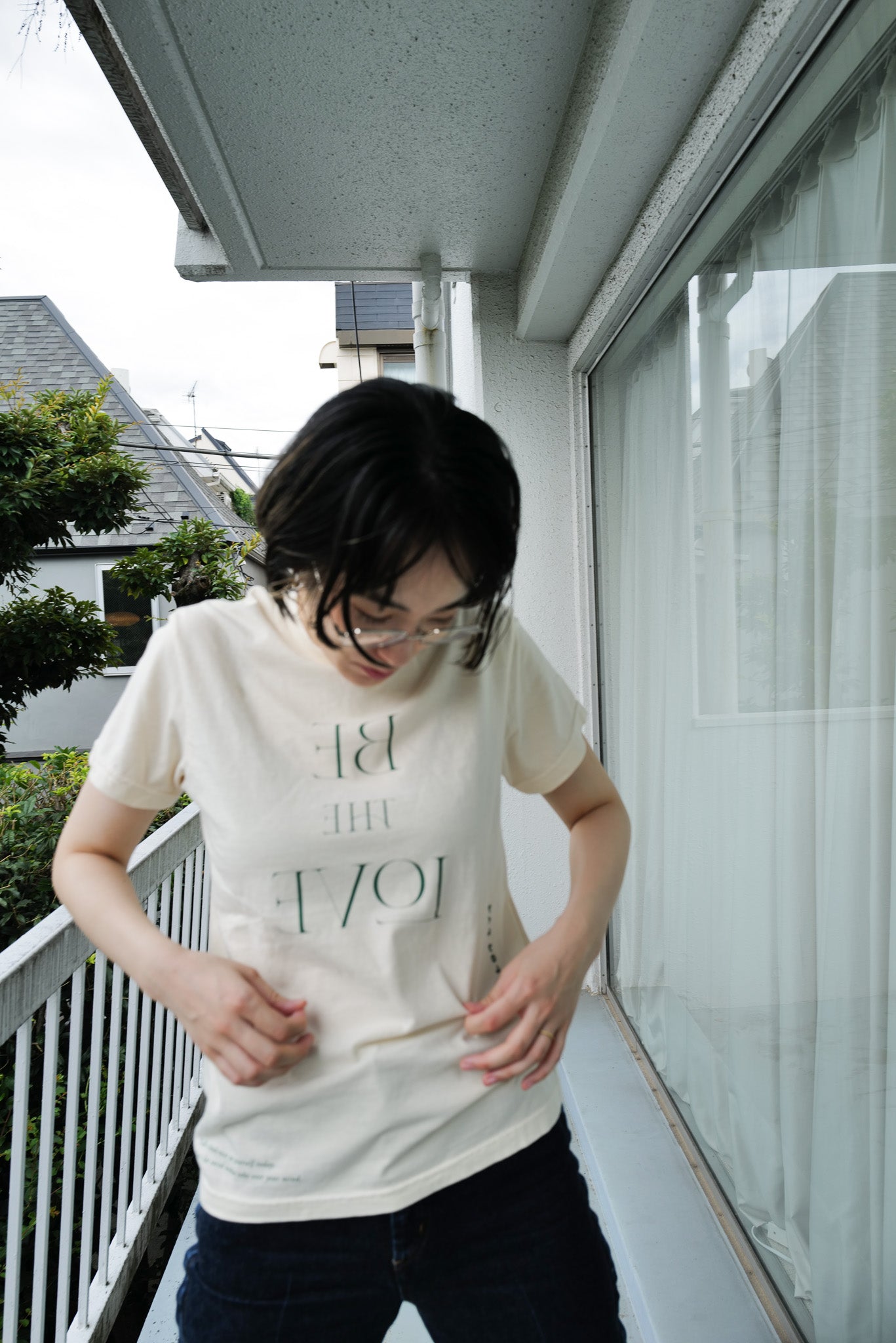 Be The Love T-shirt　オフホワイト　Sサイズ