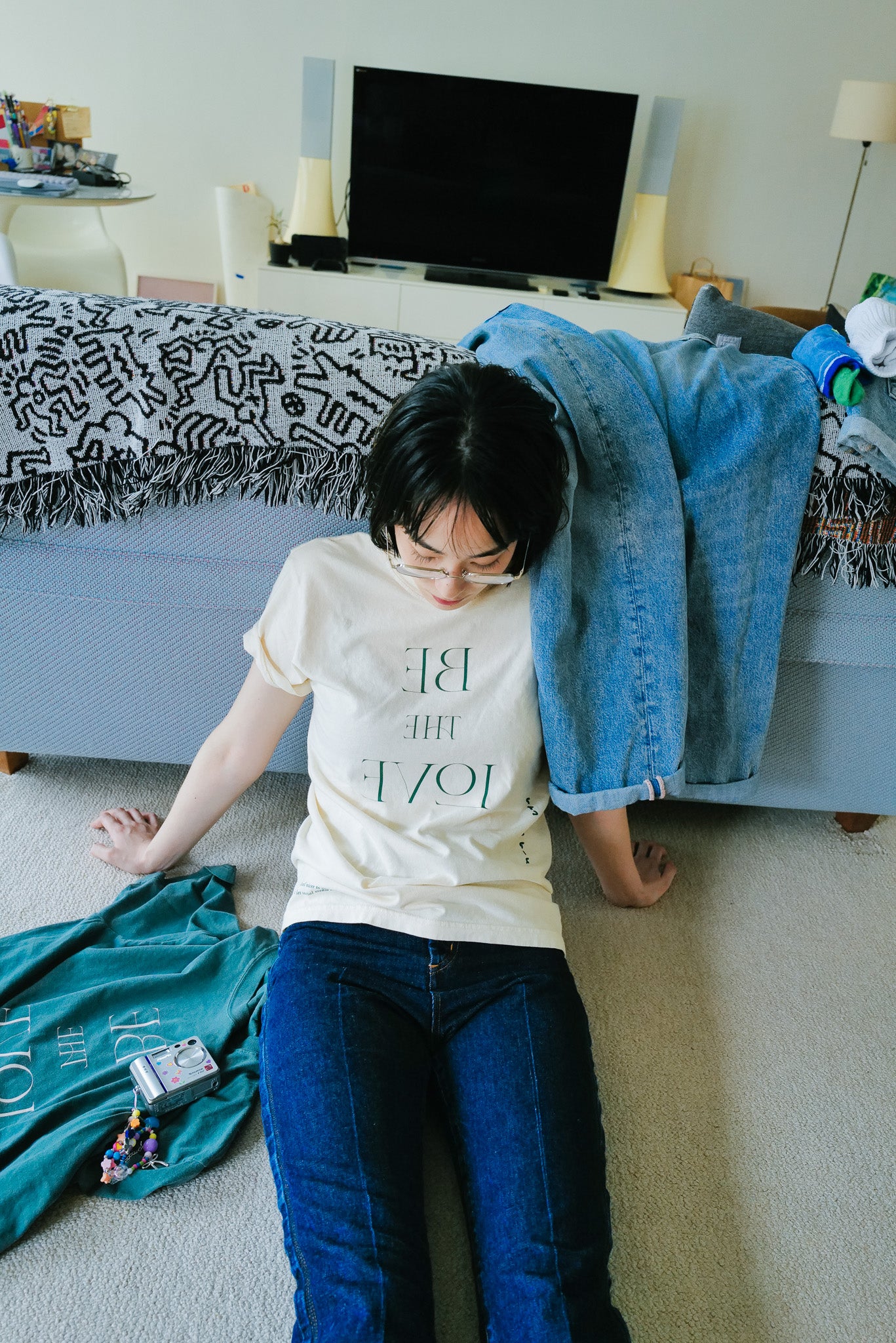 Be The Love T-shirt　オフホワイト　Sサイズ